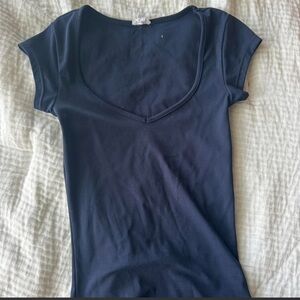 Garage Deep Navy Scoop Neck Tank